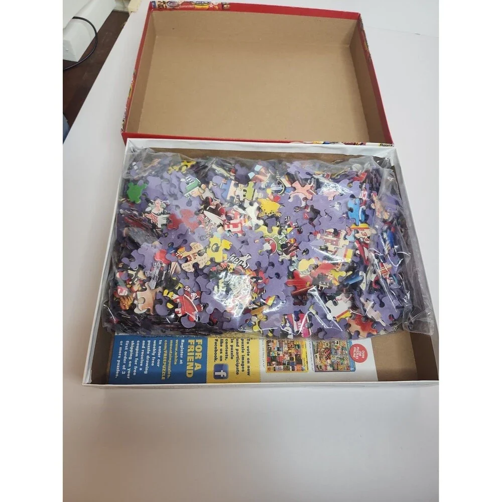 White Mountain Puzzles Coffee Cafe 1000 Piece Jigsaw Puzzle NEW